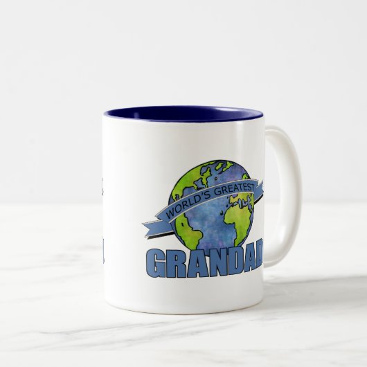 De grootste grootmacht ter wereld tweekleurige koffiemok (Voorkant rechts)