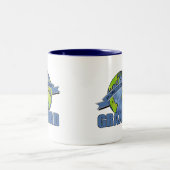 De grootste grootmacht ter wereld tweekleurige koffiemok (Center)