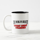 De grootste grootmoeder ter wereld tweekleurige koffiemok (Links)