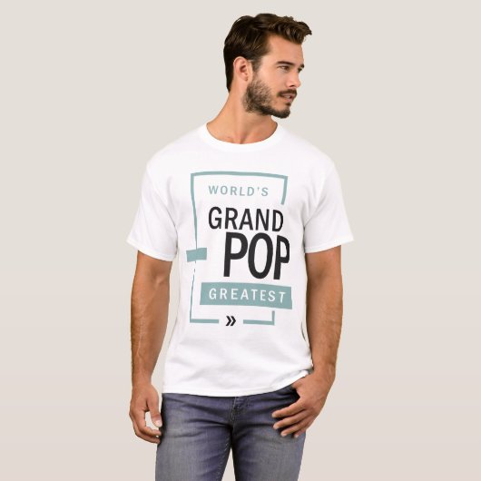 De grootste grootpop ter wereld | Best Grandpop Ev T-shirt (Voorkant volledig)