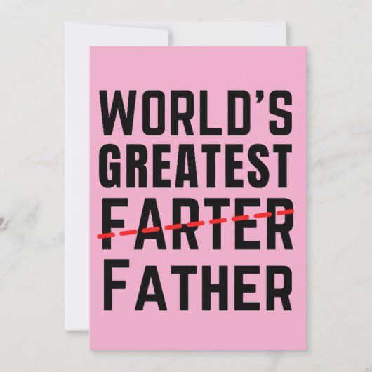 DE GROOTSTE GROOTSTE WERELD - VADER - VADERDAG FEESTDAGENKAART (Voorkant)