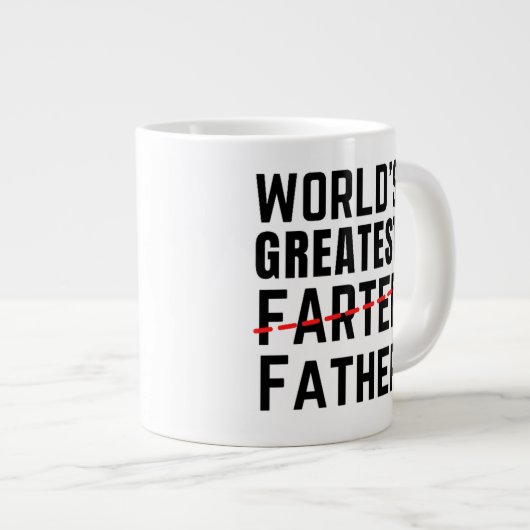 DE GROOTSTE GROOTSTE WERELD - VADER - VADERDAG GROTE KOFFIEKOP (Voorkant rechts)