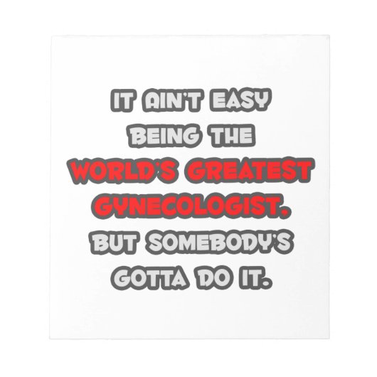 De grootste gynaecoloog ter wereld Joke Notitieblok (Voorkant)