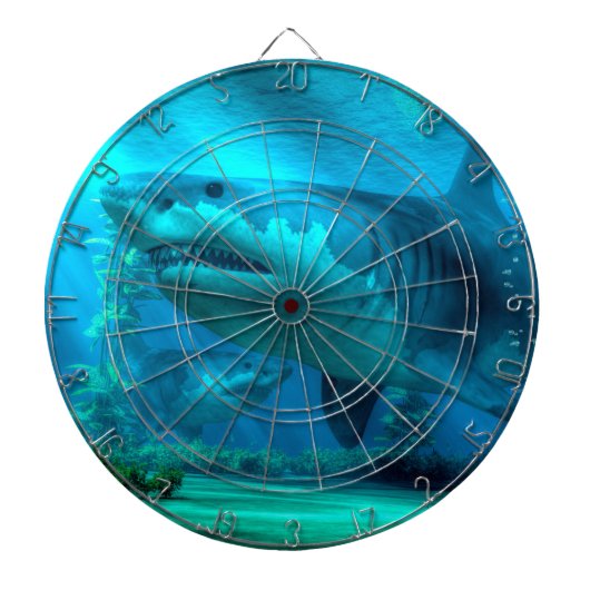 De grootste haai dartbord (Voorkant)