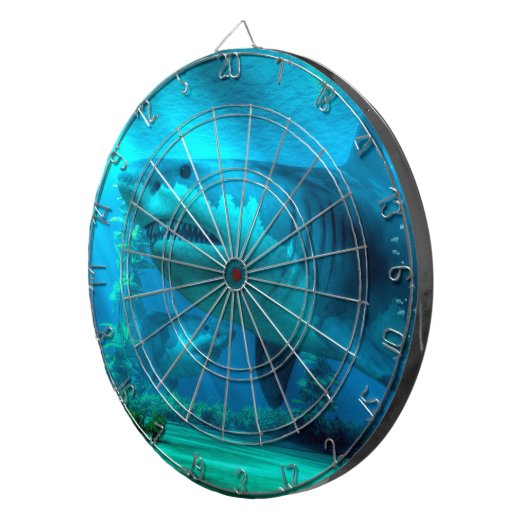 De grootste haai dartbord (Voorkant Rechts)