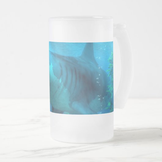 De grootste haai matglas bierpul (Voorkant rechts)