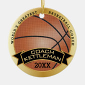 De grootste honkbalcoach/speler ter wereld keramisch ornament (Voorkant)