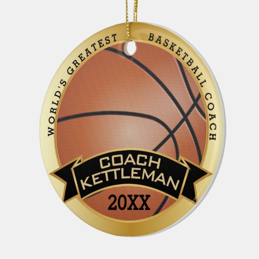 De grootste honkbalcoach/speler ter wereld keramisch ornament (Links)