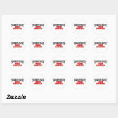 De grootste Ierse danser ter wereld Ronde Sticker (Vel)