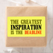 DE GROOTSTE INSPIRATIE IS HET DEADLINE FUNNEMENT ETIKET (Insitu)