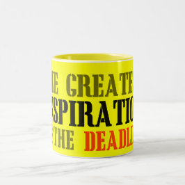DE GROOTSTE INSPIRATIE IS HET DEADLINE FUNNEMENT TWEEKLEURIGE KOFFIEMOK