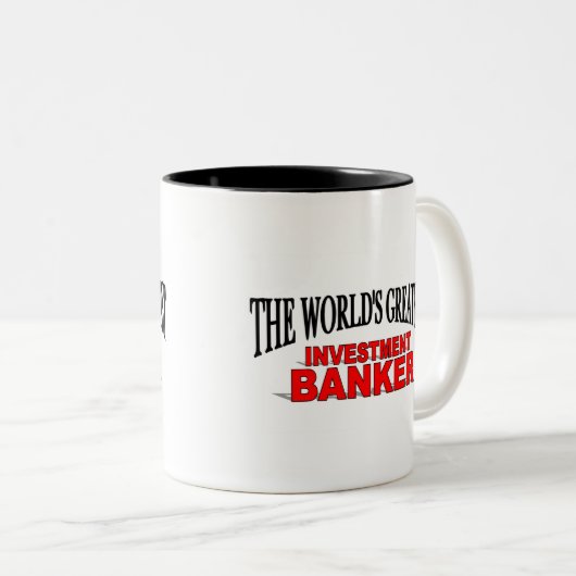 De grootste investeringsbank ter wereld tweekleurige koffiemok (Voorkant rechts)