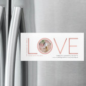 De grootste is de Liefde Foto sparen de Datum Magnetische Uitnodiging