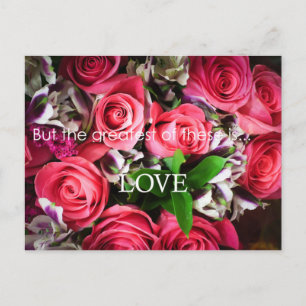 De grootste is het Briefkaart Love Roses Bouquet