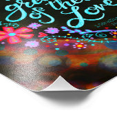 De grootste is het liefdeshart  hart foto afdruk (Hoek)