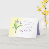 De grootste is liefde kaart (Gele Bloem)