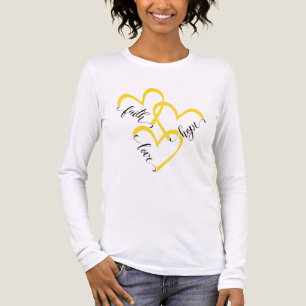De Grootste is Liefde Verankerd in het Geloof en L Tri-Blend Shirt