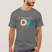 De grootste is Love Bible Verse Christelijk T-shirt (Voorkant)