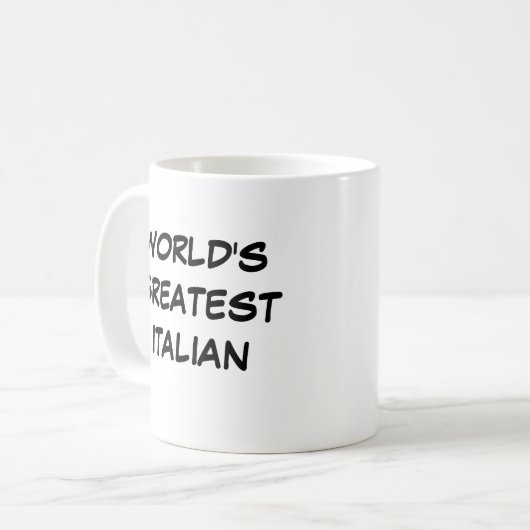 'De grootste Italiaanse' Mok ter wereld (Voorkant links)