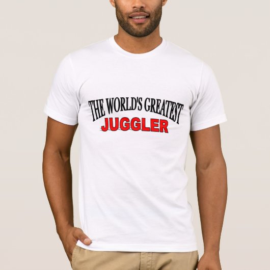 De grootste jongleur ter wereld t-shirt (Voorkant)