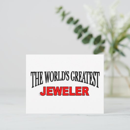 De grootste juwelier ter wereld briefkaart (Staand voorkant)