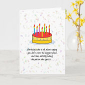 De grootste Kaart van de Verjaardag van het Stuk (Gele Bloem)