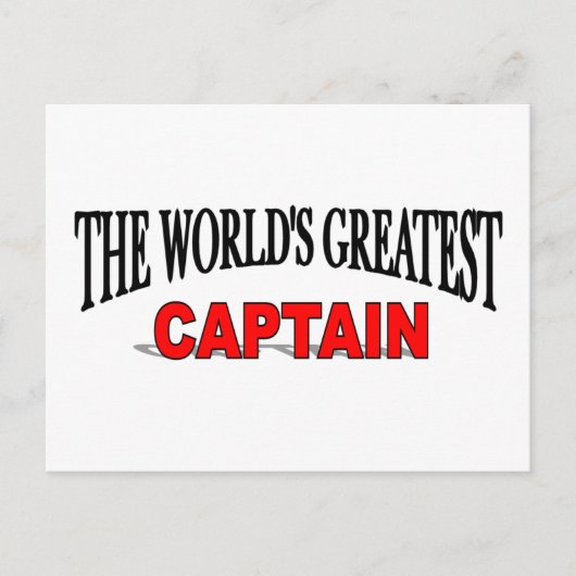 De grootste kapitein ter wereld briefkaart (Voorkant)