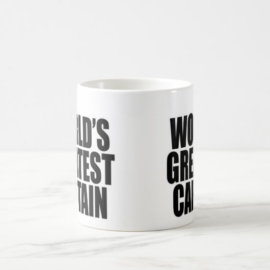 De grootste kapitein ter wereld koffiemok (Center)