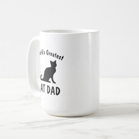 De grootste kat-pap koffie mok beker ter wereld (Voorkant links)