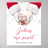 De grootste kerstcadeautjes zijn zoet poster (Voorkant)