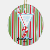 De grootste kerstversiering van tante Martini Glas Keramisch Ornament (Links)