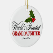 De grootste kleindochter ter wereld keramisch ornament (Rechts)