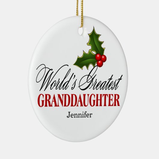 De grootste kleindochter ter wereld keramisch ornament (Rechts)