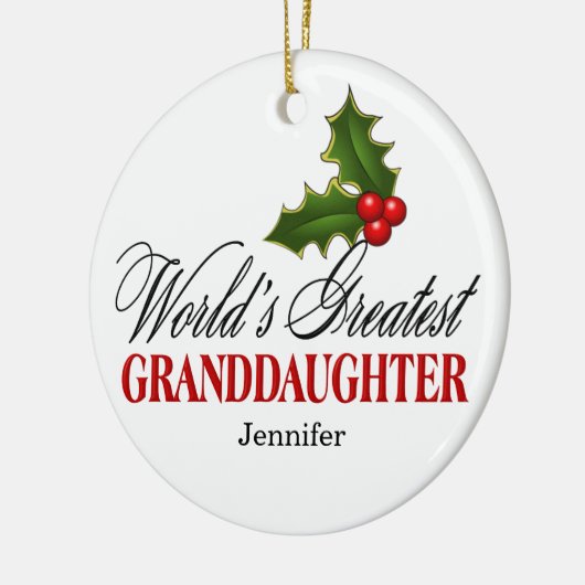 De grootste kleindochter ter wereld keramisch ornament (Links)