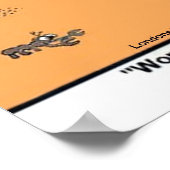 De grootste kleine kunstbox ter wereld grappige Po Poster (Hoek)