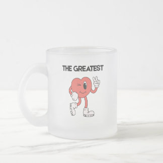 De Grootste Koffiemok- Bevroren Glas Matglas Koffiemok