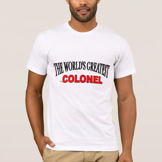 De grootste kolonel ter wereld t-shirt (Voorkant)