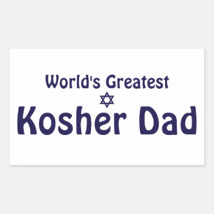 De grootste Kosher-pap ter wereld Rechthoekige Sticker