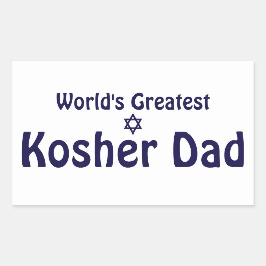De grootste Kosher-pap ter wereld Rechthoekige Sticker (Voorkant)