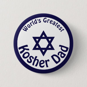 De grootste Kosher-pap ter wereld Ronde Button 5,7 Cm