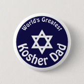 De grootste Kosher-pap ter wereld Ronde Button 5,7 Cm (Voorkant)