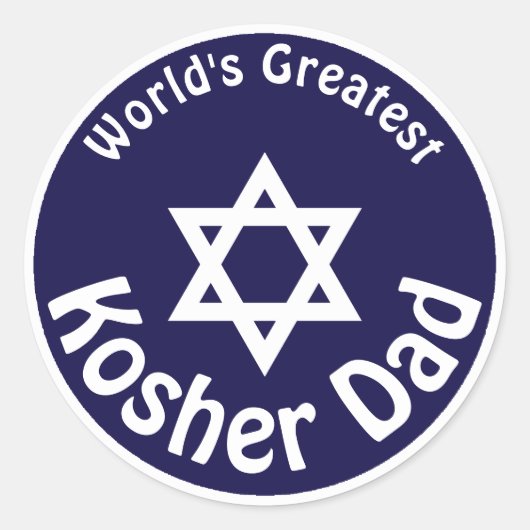 De grootste Kosher-pap ter wereld Ronde Sticker (Voorkant)