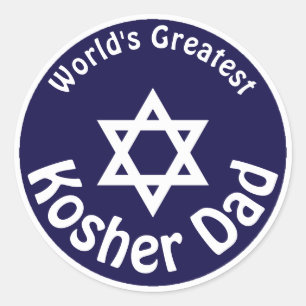 De grootste Kosher-pap ter wereld Ronde Sticker