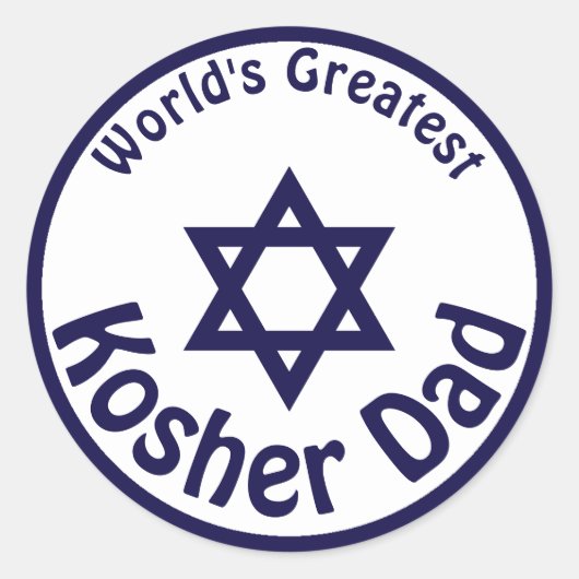 De grootste Kosher-pap ter wereld Ronde Sticker (Voorkant)