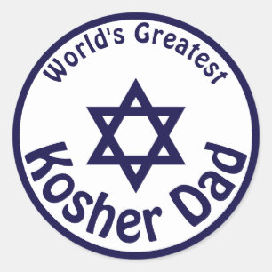 De grootste Kosher-pap ter wereld Ronde Sticker