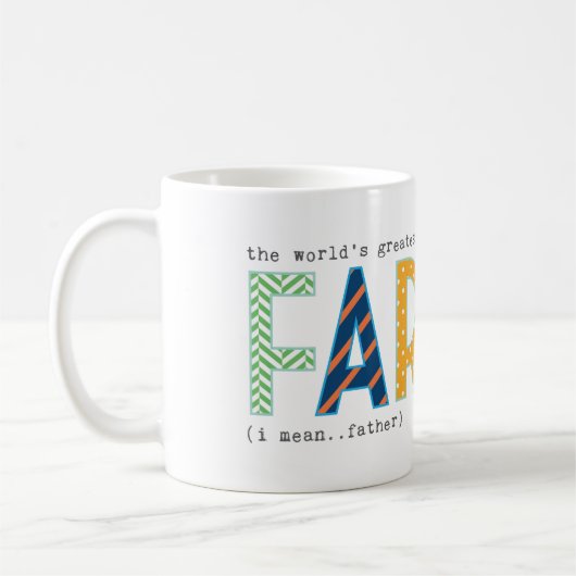 De grootste landbouwer ter wereld (Vaderdag) Koffiemok (Links)