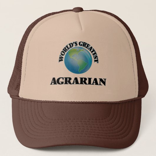 De grootste landbouwgrond ter wereld trucker pet (Voorkant)