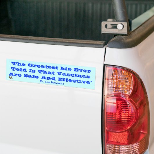 "De grootste les ooit is dat Va... Bumpersticker (Op Truck)