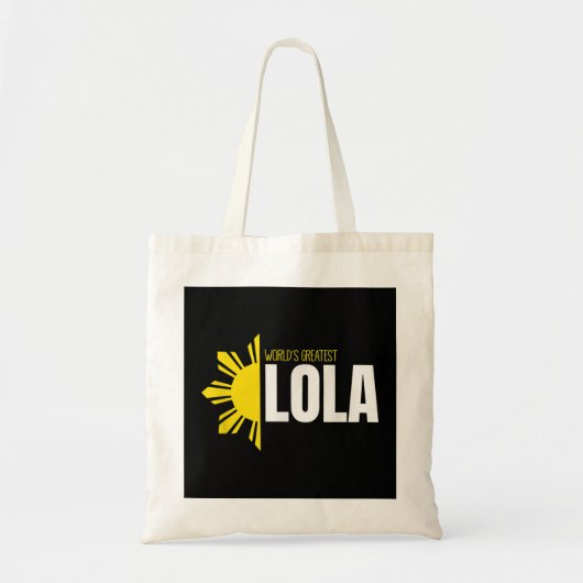 De grootste Lola Filipino Grandma Sun Philipp Tote Bag (Voorkant)