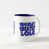 De grootste Lolo ter wereld Tweekleurige Koffiemok (Voorkant rechts)